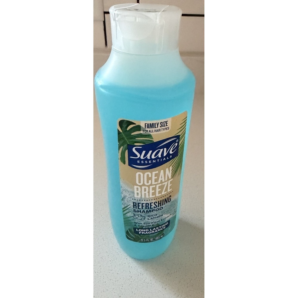 Suave Essentials Ocean Breeze Refreshing Shampoo, 22.5 Fl Oz